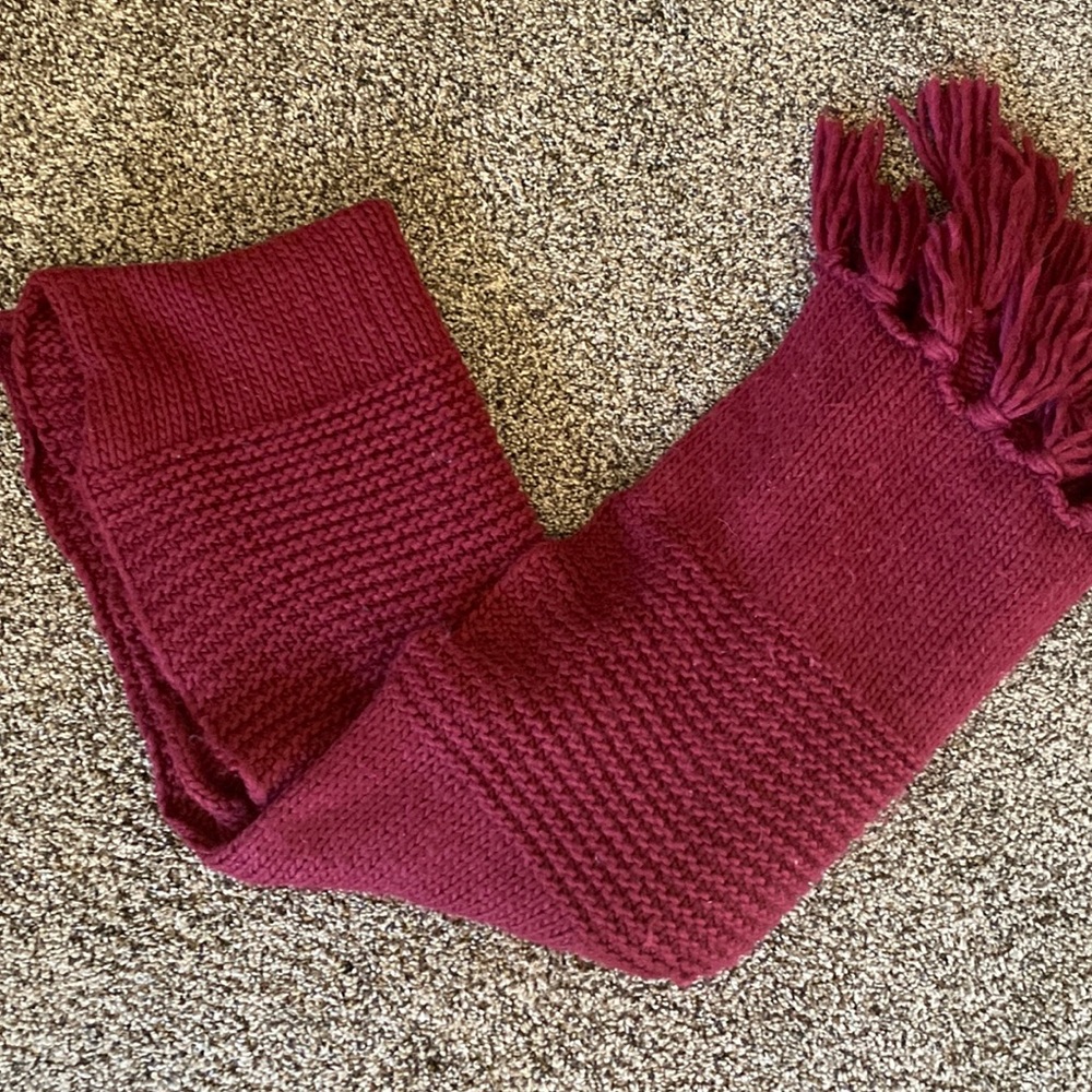 Maroon Blanket scarf
